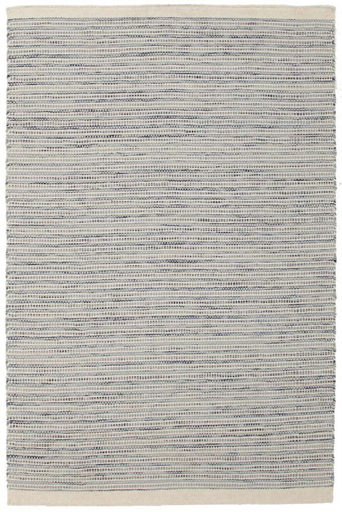 Madras Blue Flat Weave Rug