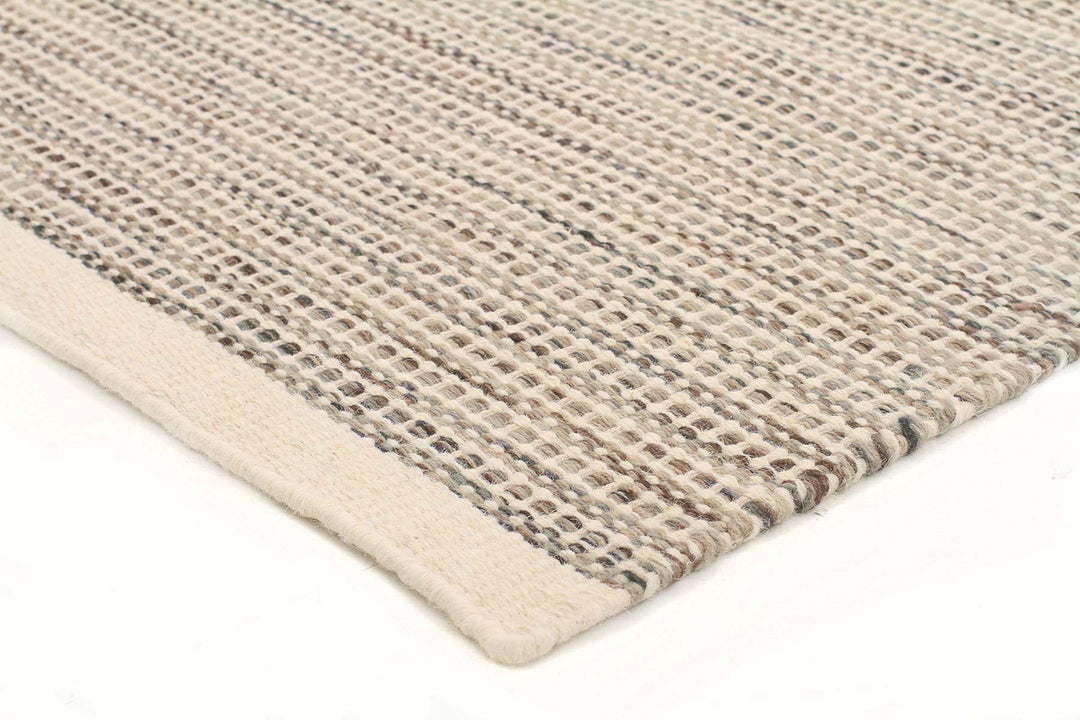 Madras Natural Flat Weave Rug