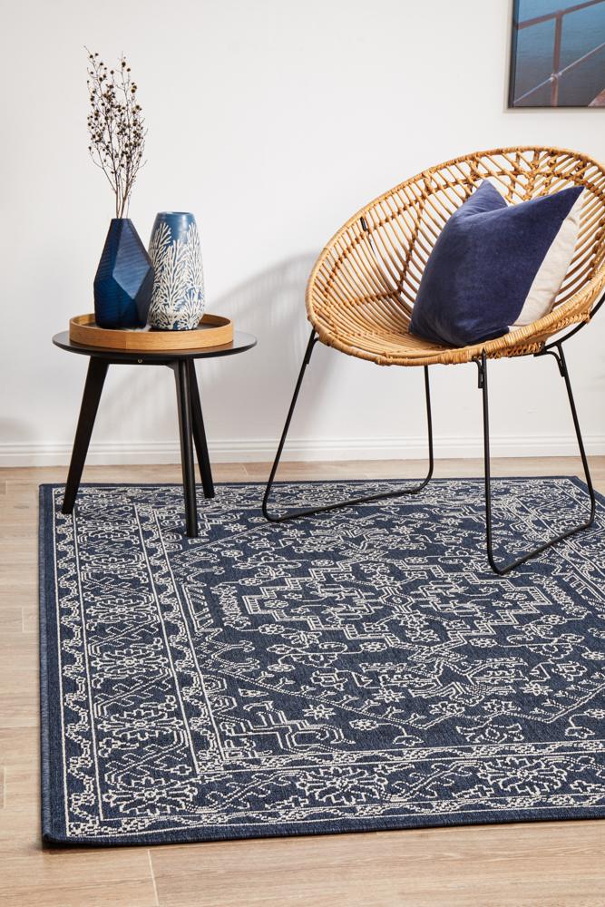 Motif Navy Rug