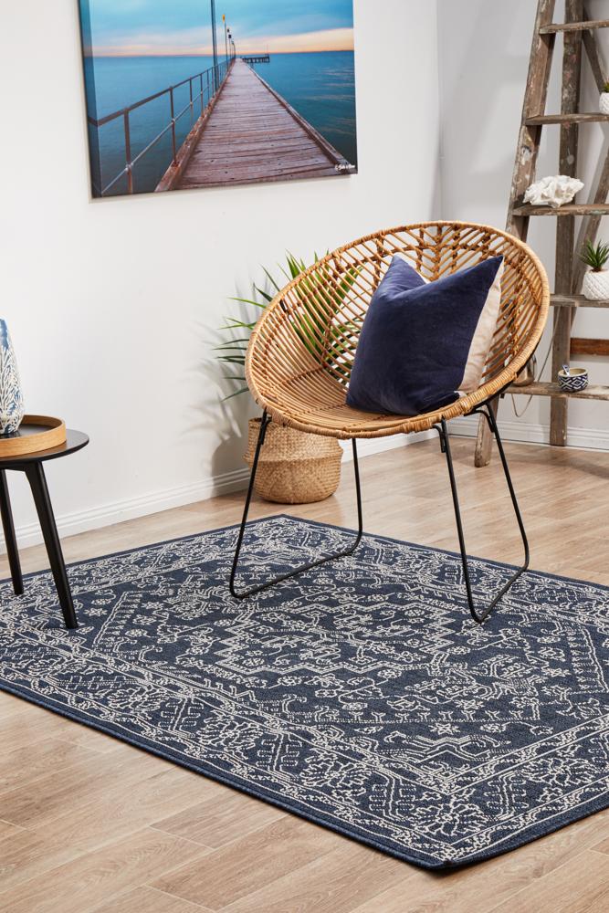 Motif Navy Rug