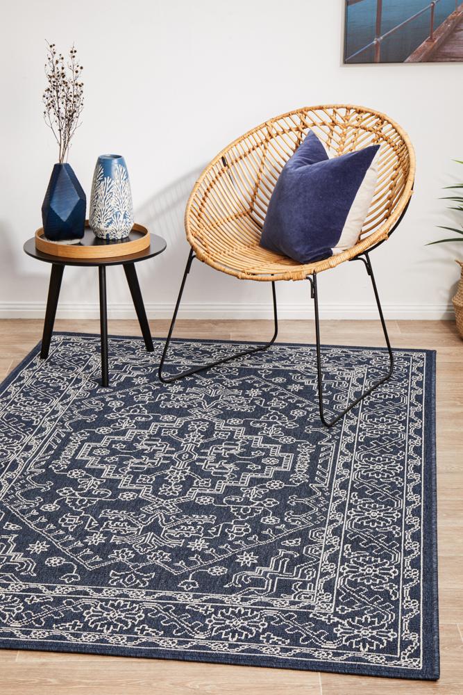 Motif Navy Rug