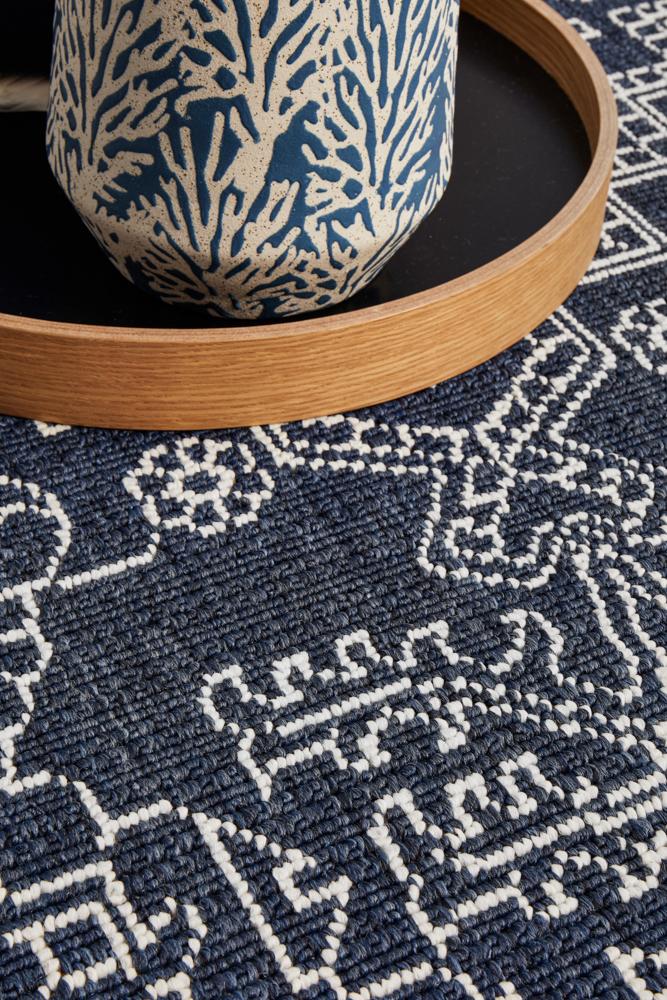 Motif Navy Rug