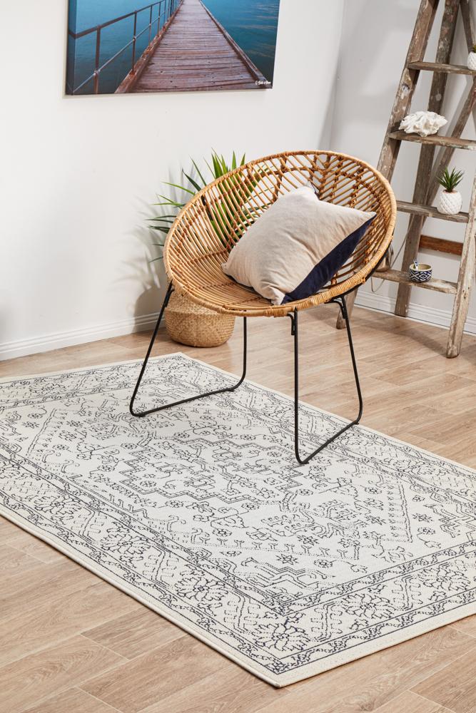 Motif White Rug