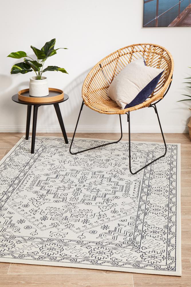 Motif White Rug