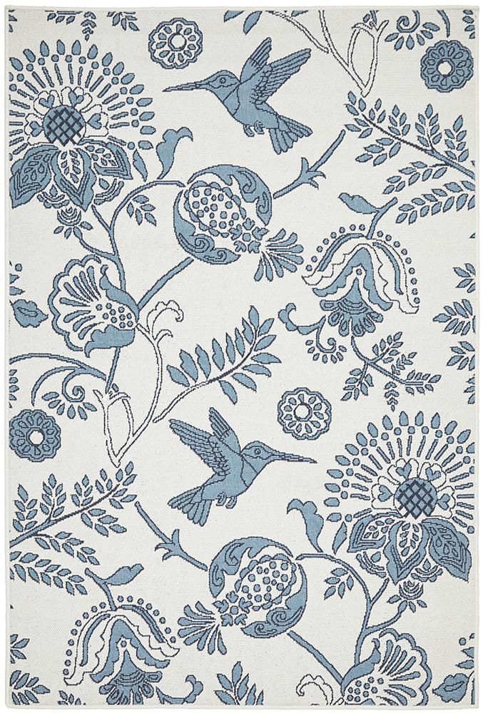 Hummingbird White Rug