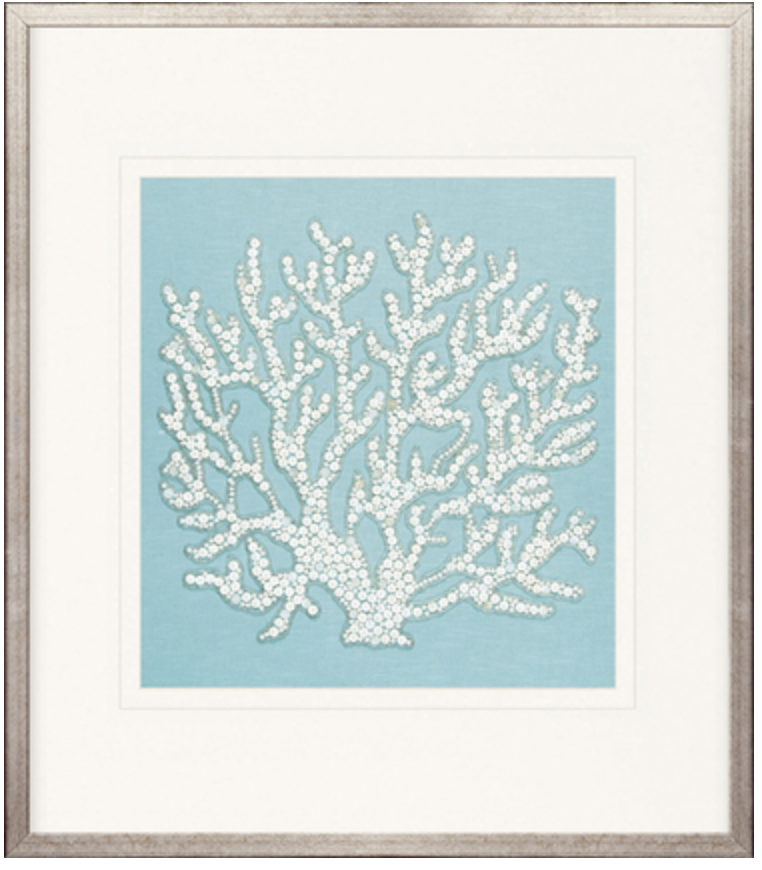 Coral Motif Iv Pale Blue