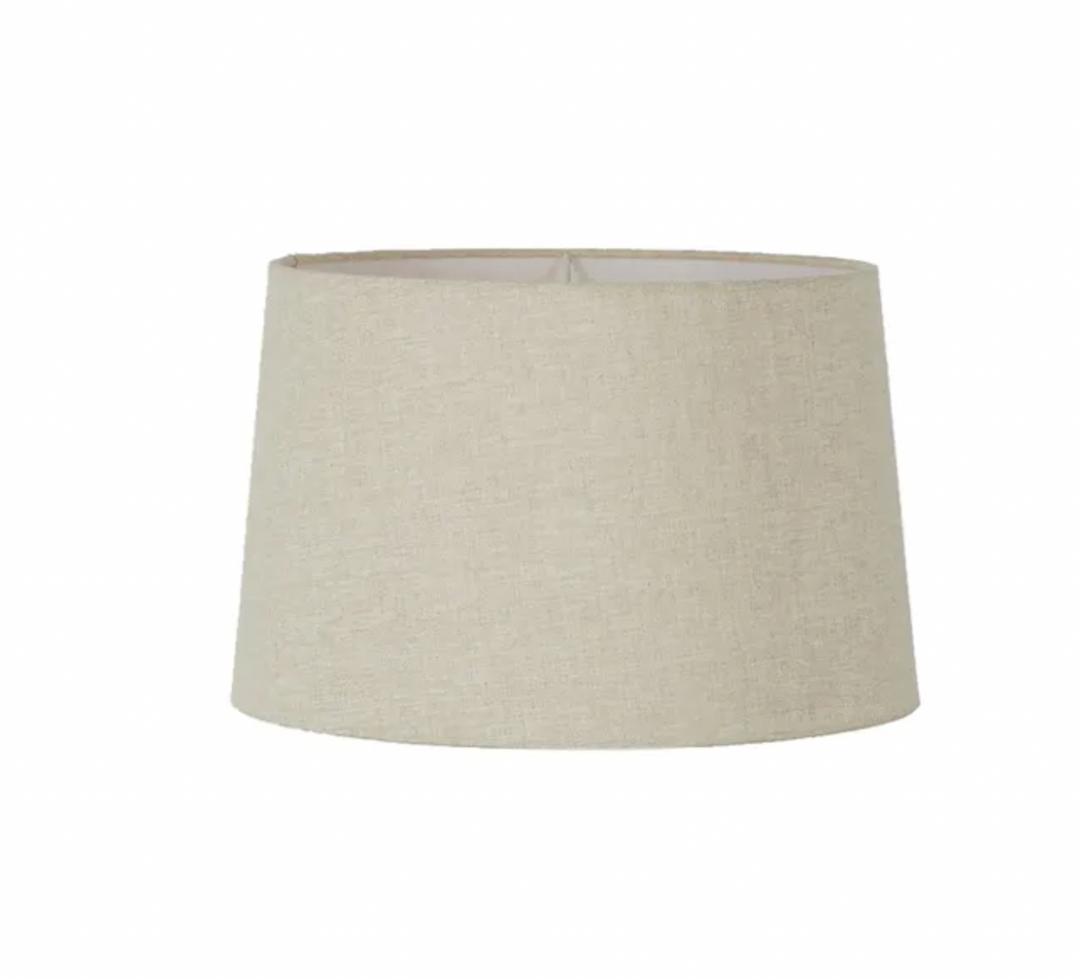 Linen Drum Lampshade Xl Light Natural