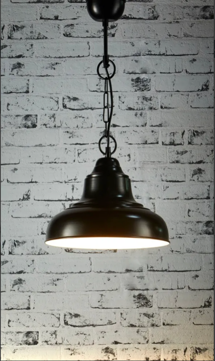 Brasserie Ceiling Pendant Small Black