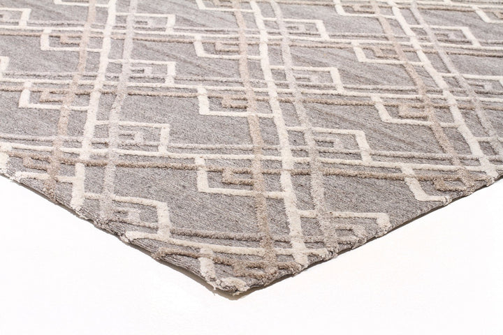 Winter Silver Stream Modern Rug