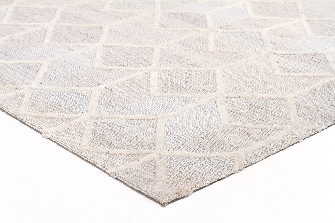 Winter Grey Brush Modern Rug