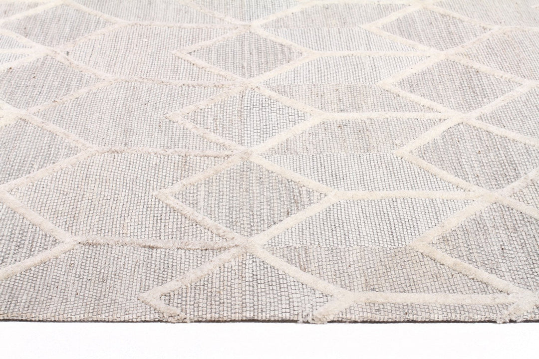 Winter Grey Brush Modern Rug