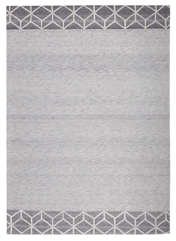 Winter Grey Pulse Modern Rug