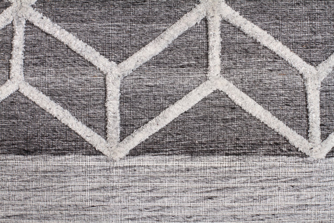 Winter Grey Pulse Modern Rug