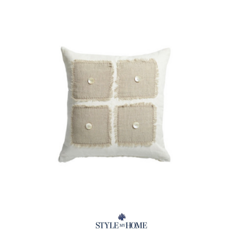 Chic Linen Cushion With Feather Insert