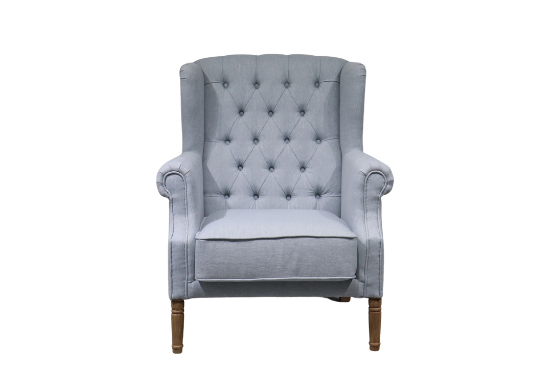 Hamptons wingback armchair