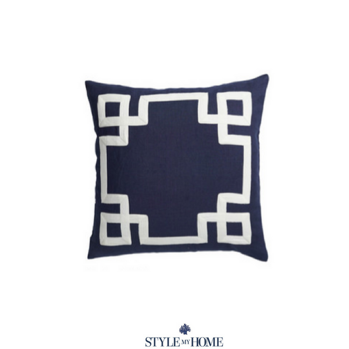 Cross Cushion - Navy 50x50cm