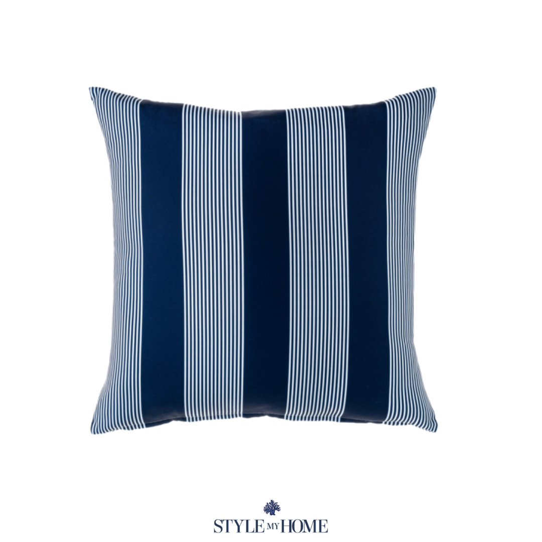 Saint Navy Stripe Outdoor Cushion